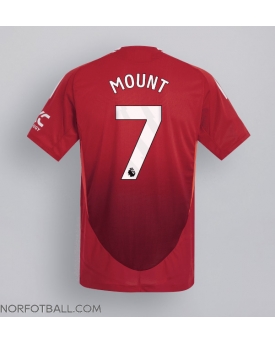 Billige Fotballdrakt Manchester United Mason Mount #7 Replika Hjemmedrakt 2024-25 Kortermet